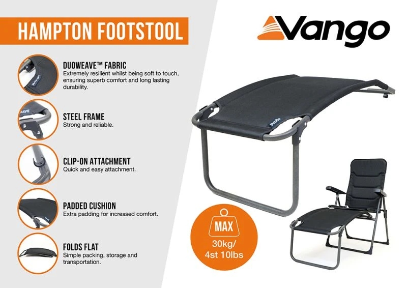 Vango Hampton Padded Footrest 4 Vango Hampton Padded Footrest - Image 2