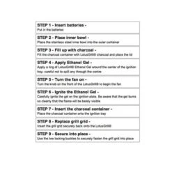 Lotus Grill Standard - Green -Camping Gear Sale Store how to use lotus grill step by step instructions 1