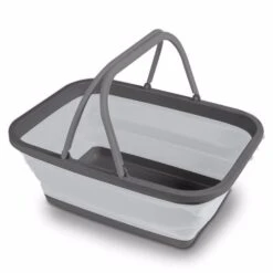 Kampa Collapsible Washing Bowl/Basket Large - Grey