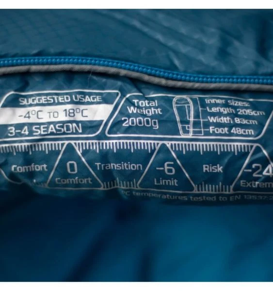 Vango Nitestar Alpha 350 Sleeping Bag - Blue 6 Vango Nitestar Alpha 350 Sleeping Bag - Blue - Image 4
