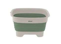 Outwell Collaps Wash Bowl With Drain - Shadow Green