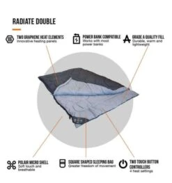 Vango Radiate Sleeping Bag (with Built-in Heater) - Double -Camping Gear Sale Store radiate double 3 1 1