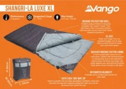 Vango Shangri-La Luxe XL Sleeping Bag -Camping Gear Sale Store shangri la luxe xl image 3